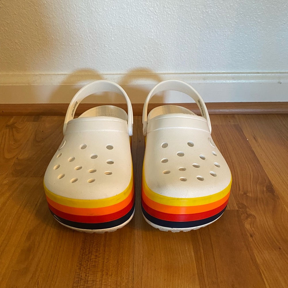 Rainbow platform Disney CROCS